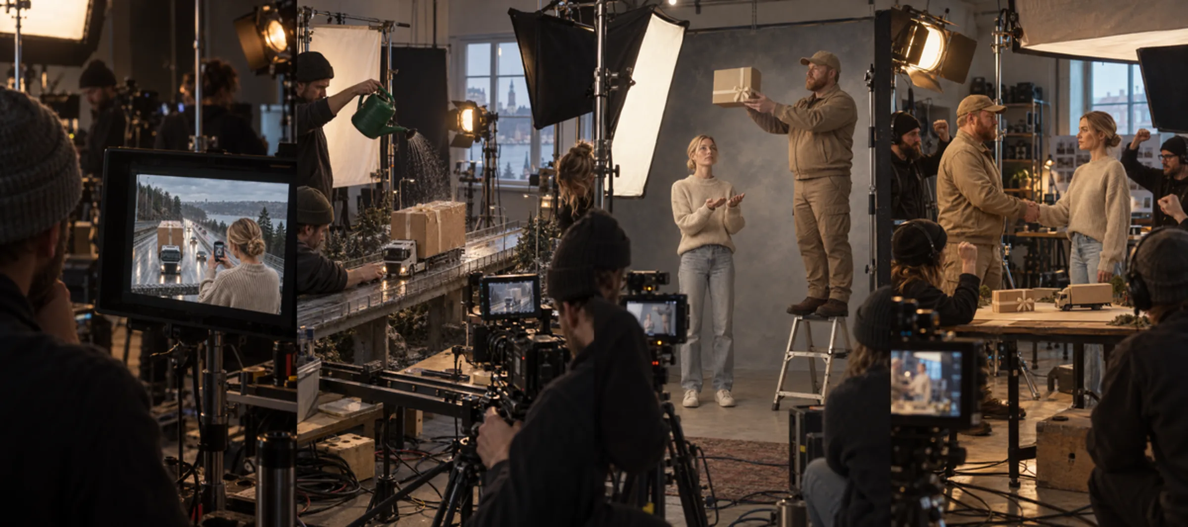 Storyboard frames for Bakom kulisserna